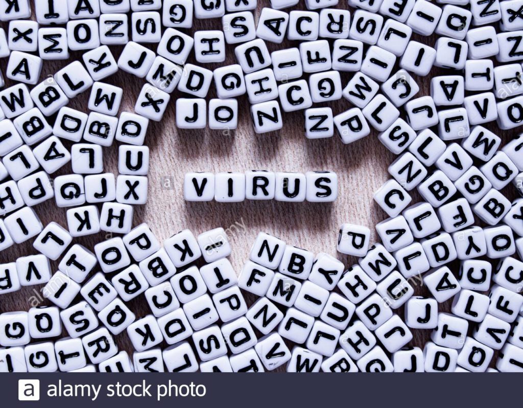 word-virus-written-in-english-with-square-white-and-black-letters-mixed-up-with-all-the-alphabet-letters-on-a-wooden-board-close-up-the-other-letters-2B6X792