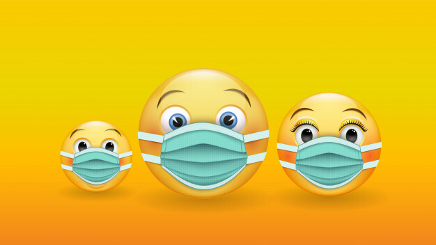 be-responsible-and-protected-various-3d-yellow-emoticons-in-medical-masks_184860-55