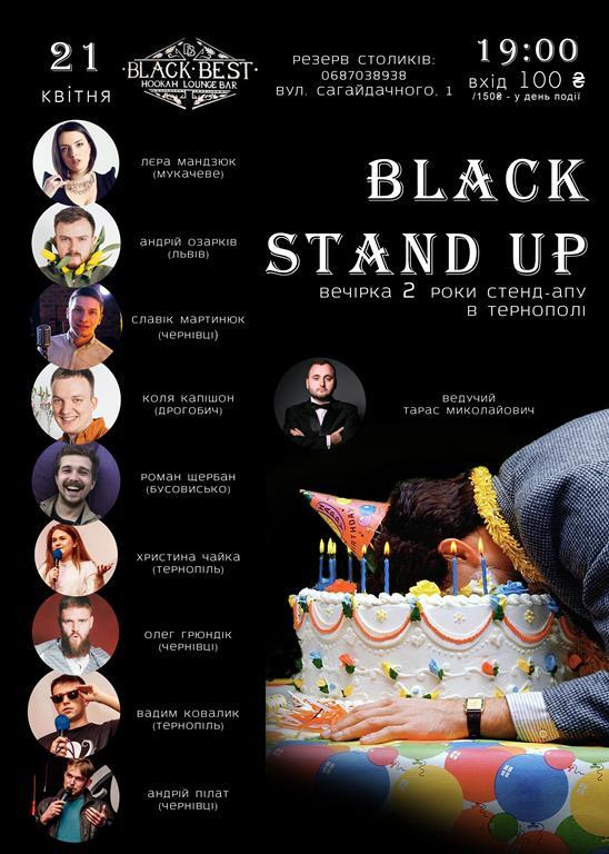 black stand up