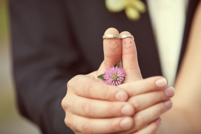 girl-boy-couple-ring-faces-wedding-creative-bokeh-flower-shamrock-positive
